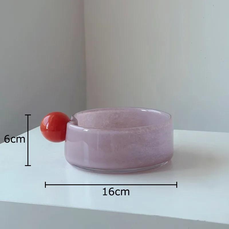 Colored Stone Shaped Glass Vase Creative Flower Pots Desk Decoration Flower Arrangement Floral Vases Room Aesthetic Decor