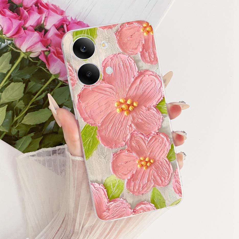 For Xiaomi Redmi Turbo 5 Max Case Cute Cat Flowers Painted Cover Soft Slim Phone Case For Xiaomi Redmi Turbo 5 Turbo5 Max Fundas
