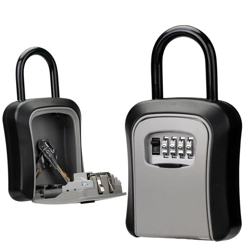 1Pc Password Key Box Outdoor Key Safe Lock Box Decoration Key Code Box Key Storage Lock Box Wall Mounted Password Box