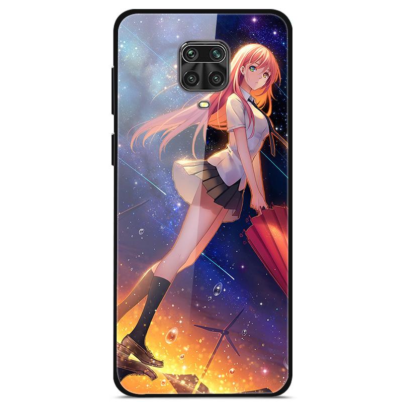 Tempered Glass Case For Xiaomi Redmi Note 9S Cover Soft Bumper Hard Glass Case For Xiaomi Redmi Note 9 S 9S Pro Max Phone Case