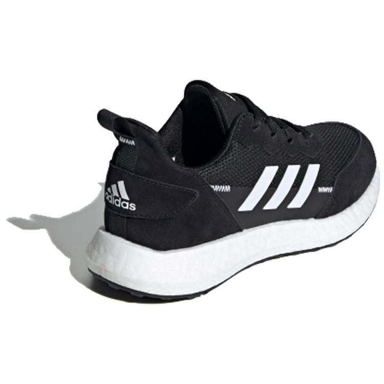 Adidas Rapida Lux S&L J Comfortable Round Toe Slip Resistant Low top Kids' Running Shoes Black White Teenagers FV2760