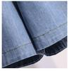 High-Waisted Loose Denim Shorts for Plus-Size Women - Summer Trendy Wide-Leg Elastic Waist 