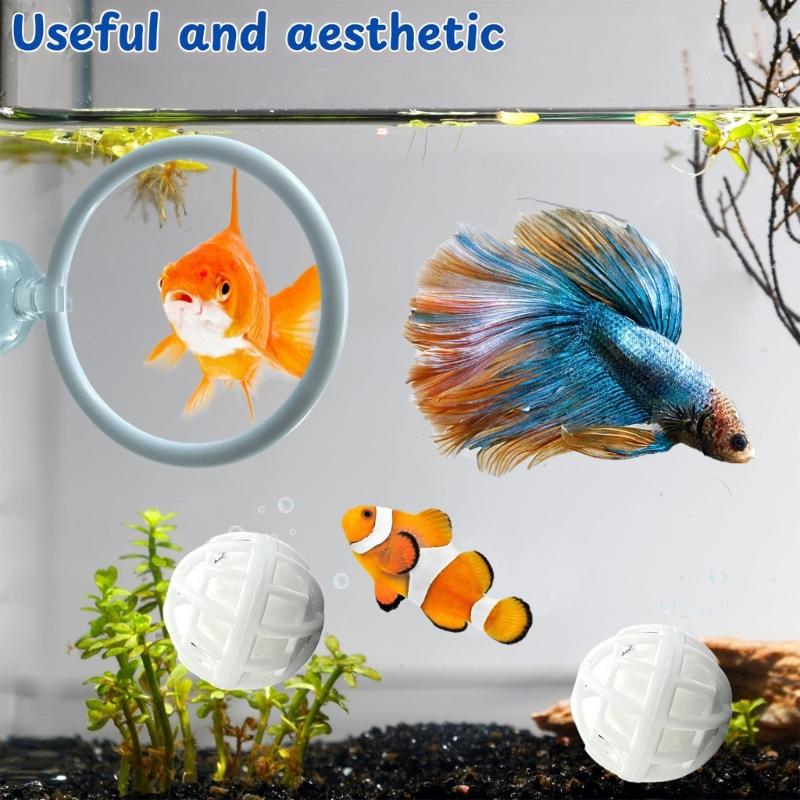 Betta Toy Aquariums FishTank Decorations Betta Fish Accessory Nitrobacteria Balls FishTank Toy Betta Work Out