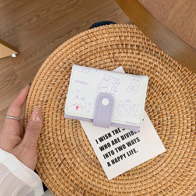 Women's Wallet Girls Wallet Short Cartoon Cute Multi-card Change Bag Wallet Wallet