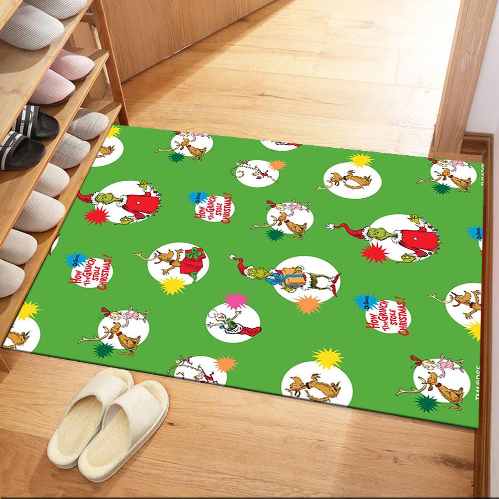 How The Grinch Stole Christmas Square Rugs Are a Great Choice for Living Rooms, Bedrooms, Home Décor, and As Gifts.