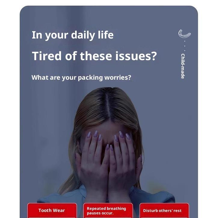 Ochraniacz na usta przeciw chrapaniu – Stop chrapaniu, Łagodzi bezdech senny, Poprawia sen i ułatwia oddychanie, Skuteczny środek wspomagający sen