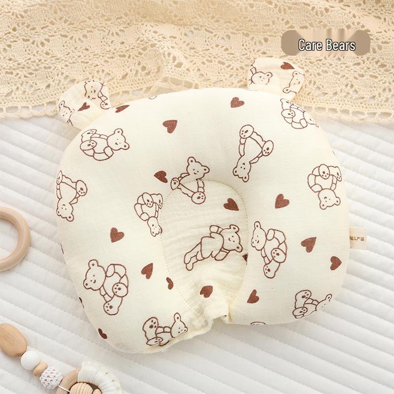 Class A Cotton U-Shaped Rabbit Ear Baby Pillow - Washable, Anti-Startle & Soothing Shaping Pillow