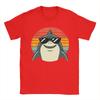 Shark with Sunglasses Animal Sharks Unisexs T Shirt  Novelty Tee Shirt Short Sleeve Round Collar TShirts Cotton Printed Clothes