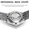 New Sky Blue Luxury Automatic Watch Luminous Calendar 30m Waterproof Stainless Steel Men Mechanical Wristwatches Sports Watch
