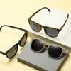 New Online Celebrity Women's Nylon Polarized TR Sunglasses with Folding Sunglasses Fashion Sense Large-frame Glasses.