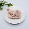 1 Pcs 3d Sleeping Baby Silicone Mold Chocolate Candy Fondant Mold Handmade Soap Candle Plaster Resin Making Tool