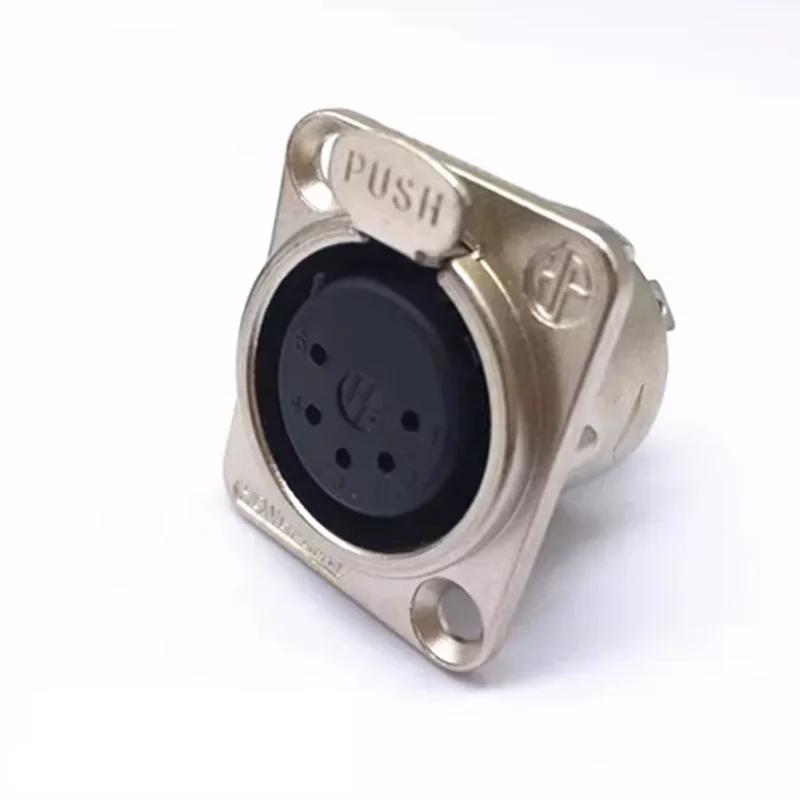 5/20/100Pcs XLR 3/4/5Pin Plug Male Female Jack XLR Socket with Copper Contact Panel Connector for Audio Microphone