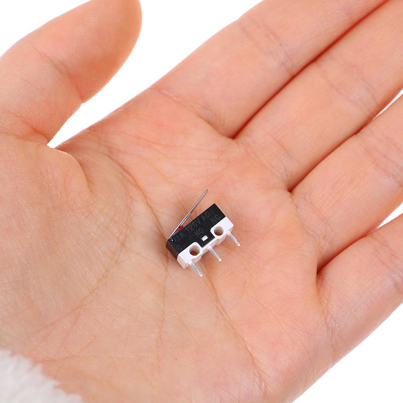 10ks Koncový spínač Tlačítkový spínač 1A 125V Ac Spínač myši 3 piny Mikrospínač