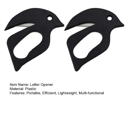 Letter Plastic Paper Mail Opener with Opener Cutting Tool for Office