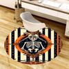1pc Halloween Skeleton Artwork Round Carpet, Made of Polyester,Office Chairs, Living Rooms, Or Bedrooms, a Cool Rug for The Living Room.ydt26048