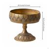 Ornamental Iron French Court Vase Embossed Garland Design