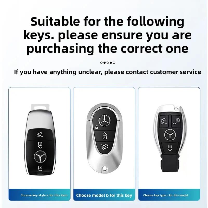 TPU Style Car Key Case Cover Shell Fob For Mercedes Benz C E S Class W206 W223 W214 GLA GLB GLC CLA CLS E300 S450 S580 S500 LL3
