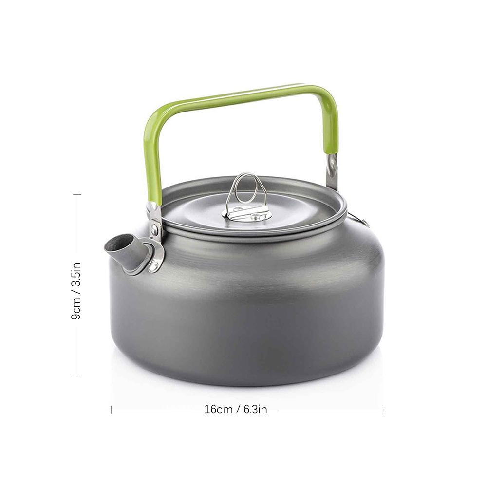 0.8L/1.2L/1.8L Outdoor Camping Kettle Aluminum Tea Kettle Coffee Pot with Carry Bag Camping Kettle Kettle Tea Pot Outdoor Kettle