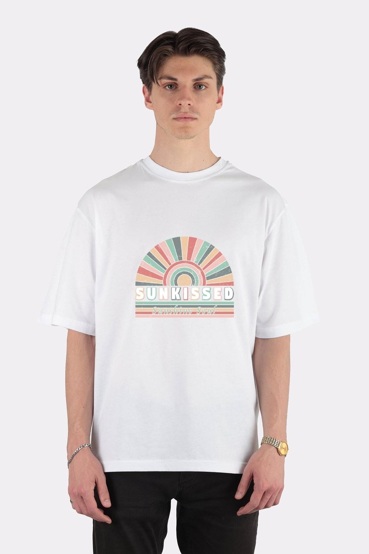 

Unisex White Oversize T-shirt Sunkissed