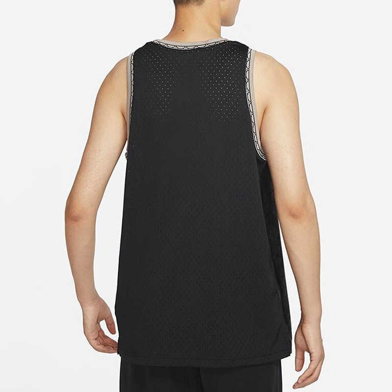 Nike Ärmelloses Rundhals-T-Shirt mit Logo-Prägung Herren Oberteile Schwarz DQ5655-010