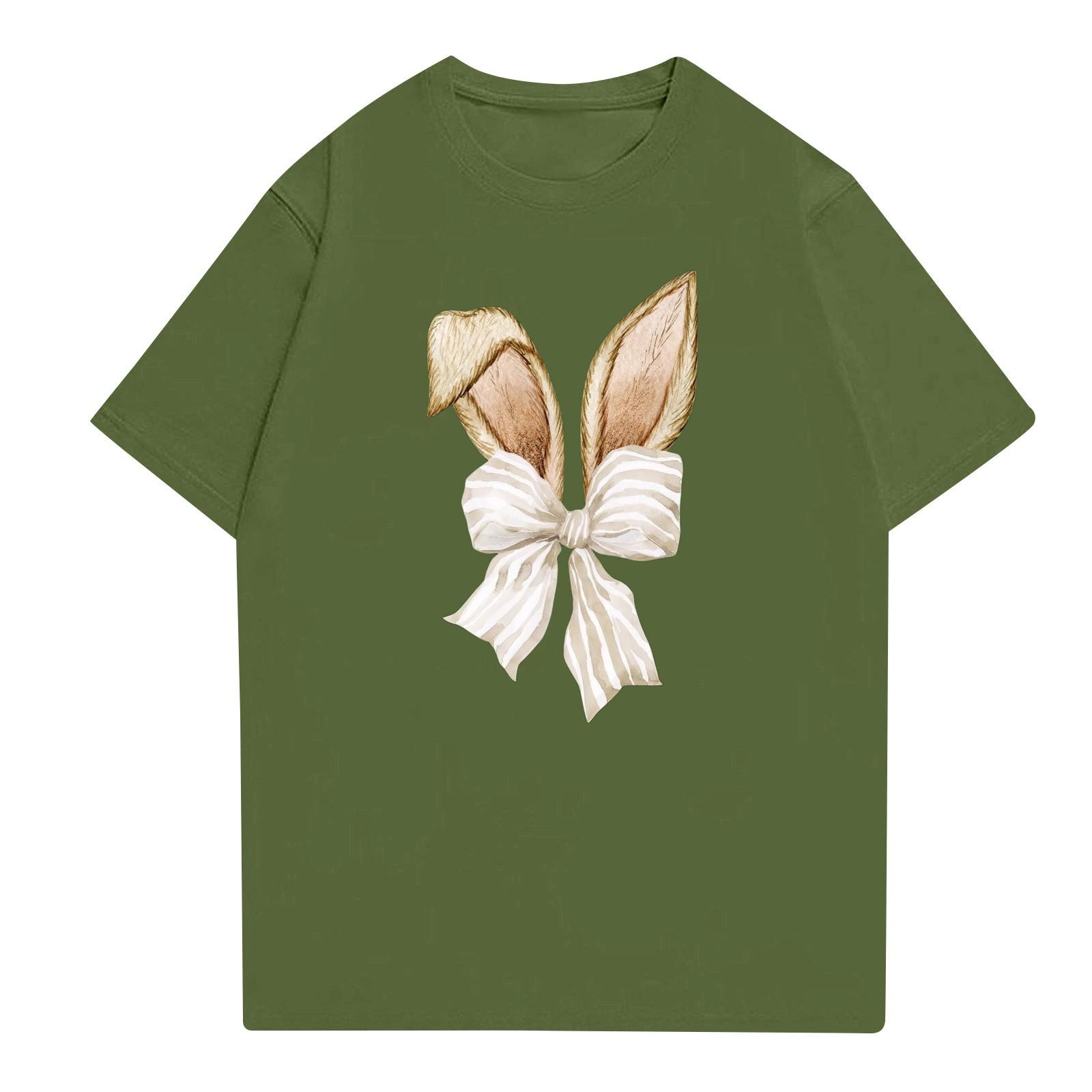 

Женская повседневная футболка с круглым вырезом и короткими рукавами с принтом XXL