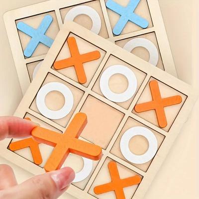 2pcs, Tic Tac Toe Board Game - Classic Family Game for Kids