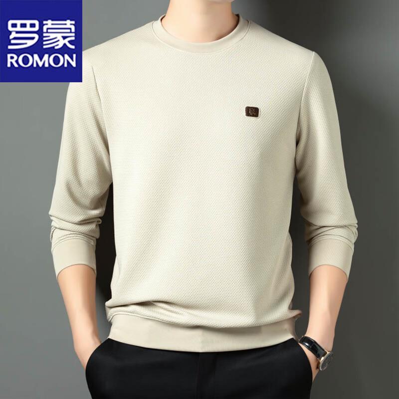 

ROMON Men s Long Sleeve Round Neck T-Shirt XXXXL