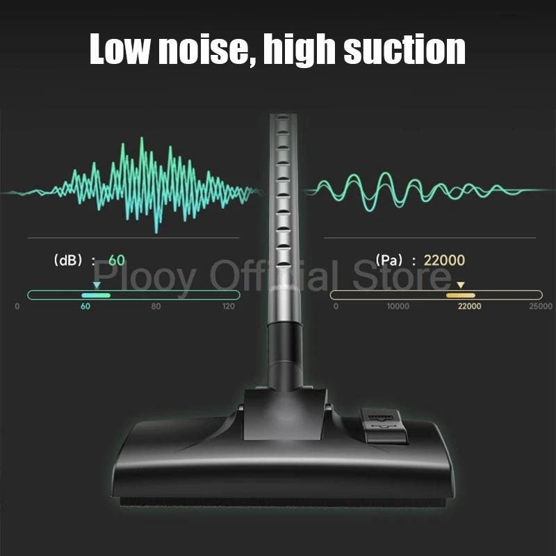 Vacuum Cleaner Super Quiet High Power Bucket Suction Home Appliance Cleaning Machine Household 10L Pet Hair Beauty Seam Cleaner