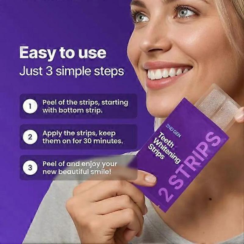 Tiras Branqueadoras de Dentes Limpam Placa Dental e Manchas Adesivos de Cuidado Dental Melhorando o Amarelamento Dental Tira de Higiene Bucal