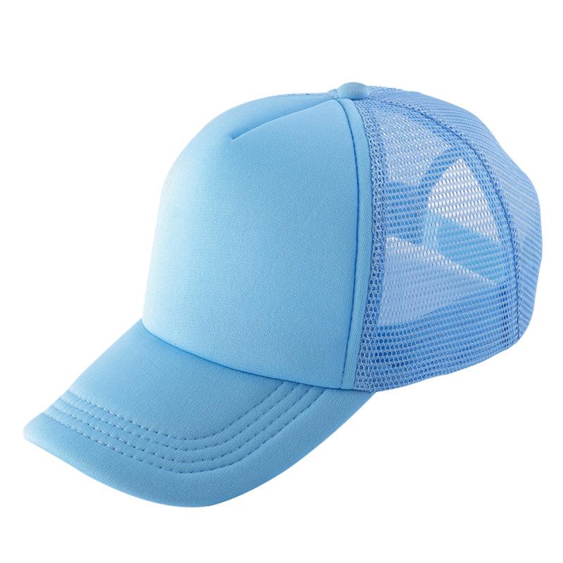 Men's Spring/Summer Mesh Duckbill Baseball Cap with Logo Embroidery