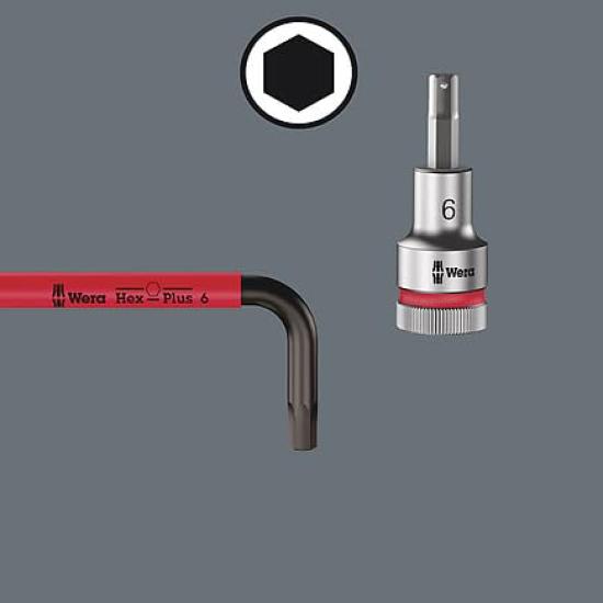 Wera 05073593001 Hex Key Set Black Laser Finish Hex Wrench Set of 9 Import from 950SPKL/9SMN Multi-Color 1.5~10.0mm [Official Japan]