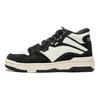 Li Ning Wave MID FLEECE Thermal Slip Resistant Mid top Skateboard Shoes Unisex Black White AGCV381-3