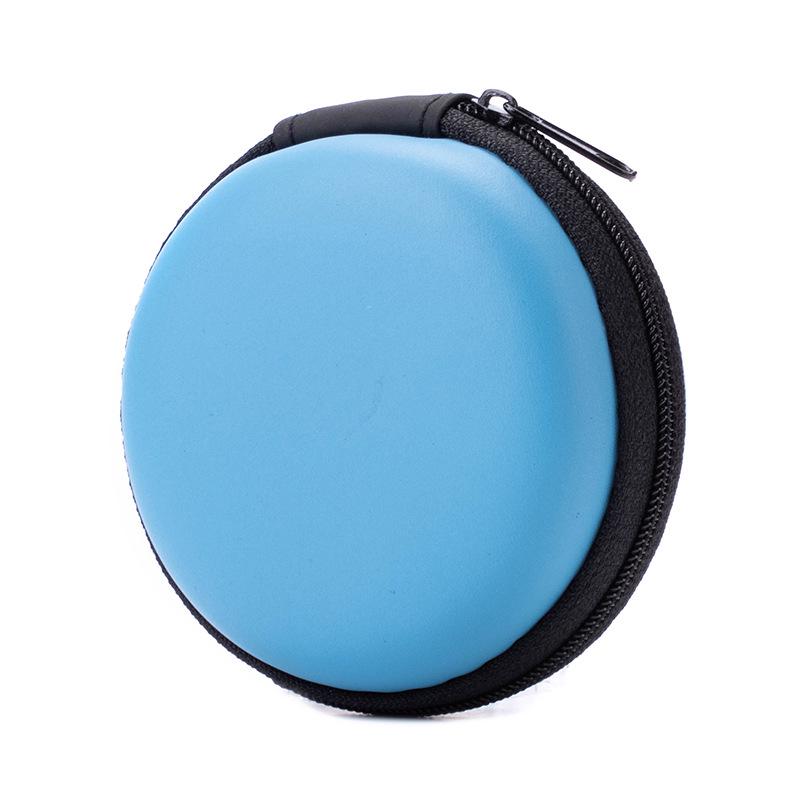 Round EVA Earphone Storage Case - Multifunctional Bluetooth Earbud Organizer