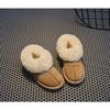 New Children's Snow Boots with Fleece Lining, Thickened Girls' Cotton Shoes, Boys' Cotton Boots, Waterproof and Non-Slip Short Boots for Winter