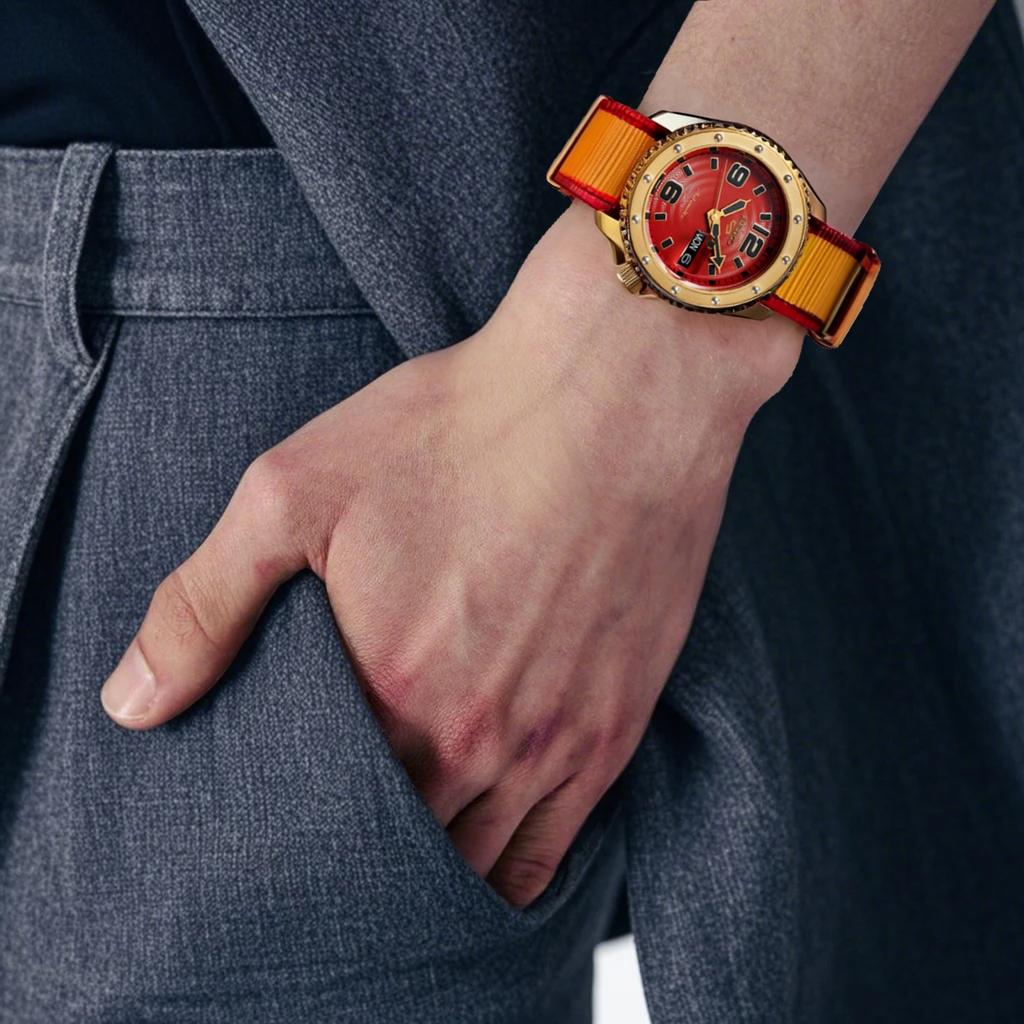 Seiko Street Fighter Zangief Limited Edition Automatic Mechanical Watch Men watches Red SRPF24K1-ZANGIEF