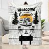 Happy Campers Adventure Blankets Are Suitable for Living Rooms,making Them an Ideal Choice for Outdoor Travel and Gifts.