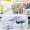 Large Capacity Pen Bag Dirt-proof Stationery Organizer Cartoon Stationery Storage Bag  Gift
