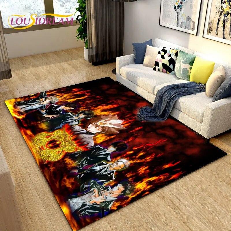 Teachers Hitman Reborn Anime Area Rug Large,Carpet Rug for Living Room Bedroom Sofa Doormat Decoration,kids Non-slip Floor Mat
