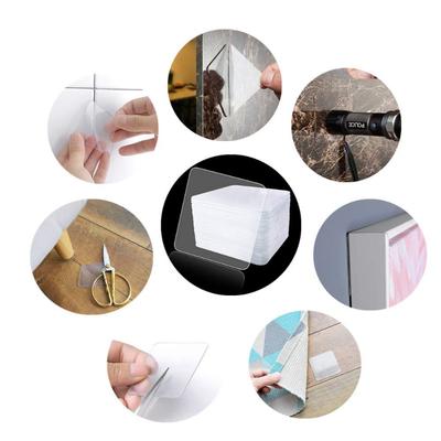 Super Starkes Doppelseitiges Klebeband Wiederverwendbare Nano Spurenlose Wandaufkleber für Badezimmer Küche Transparente Wasserdichte Klebebänder
