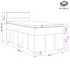 Boxspring bed with mattress Light Gray 80 x 200 cm Fabric
