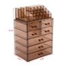 2pcs Cosmetics Storage Rack Shelf Multifunctional Large Capacity Space Saving Organizer With 7