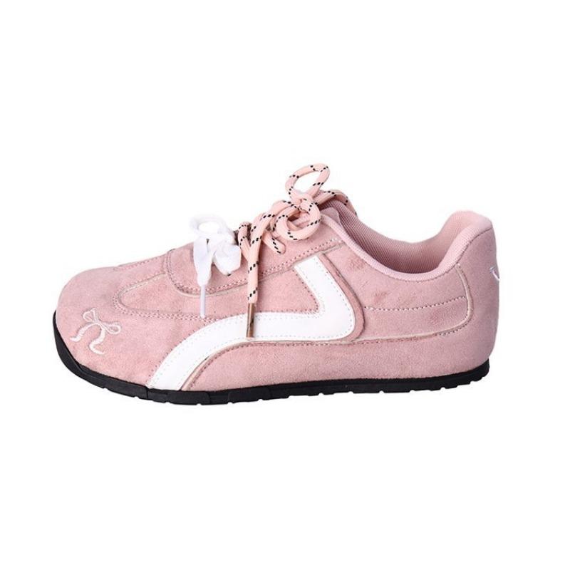 

Милые розовые женские весенне-летние новые студенческие балетки, повседневные туфли-одинарки, модная универсальная спортивная обувь 42 розовый