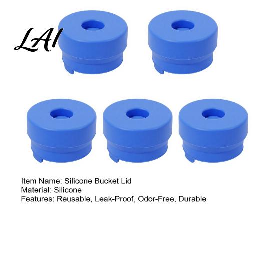 Replacement Dustproof Lid for 5 Gallon Jug Water Cap Silicone Reusable Non Spill Tight Fit Sealing Container Bottle Caps 55mm Dispenser