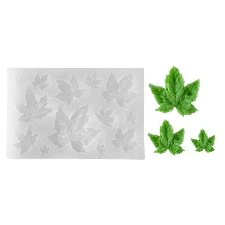 Leaf Silicone Molds Fondant Moulds Cake Moulds Baking Tool for Making Candle Soap Chocolate Candy Handmade Art Craft
