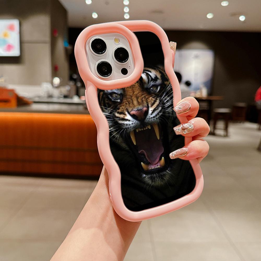 Ae99 Tigers Lion Love Design Art Protective Phone Cases for Samsung S23 S24 Ultra A15 A55 A14 A13 A25 A54 A51 A04s S20 FE Big Wave TPU Back Cover