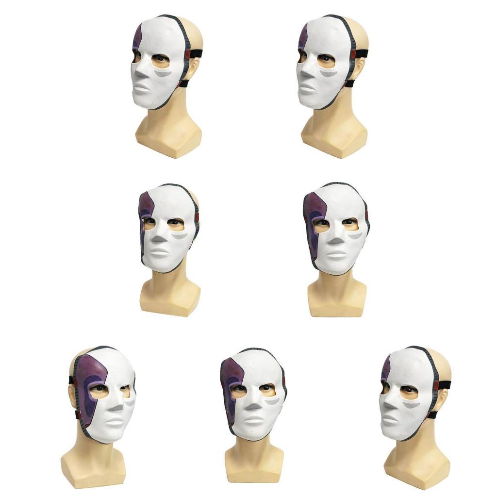 Sally Face Latexmaske für Kostümpartys mit Halbgesichtsdesign für Theateraufführungen