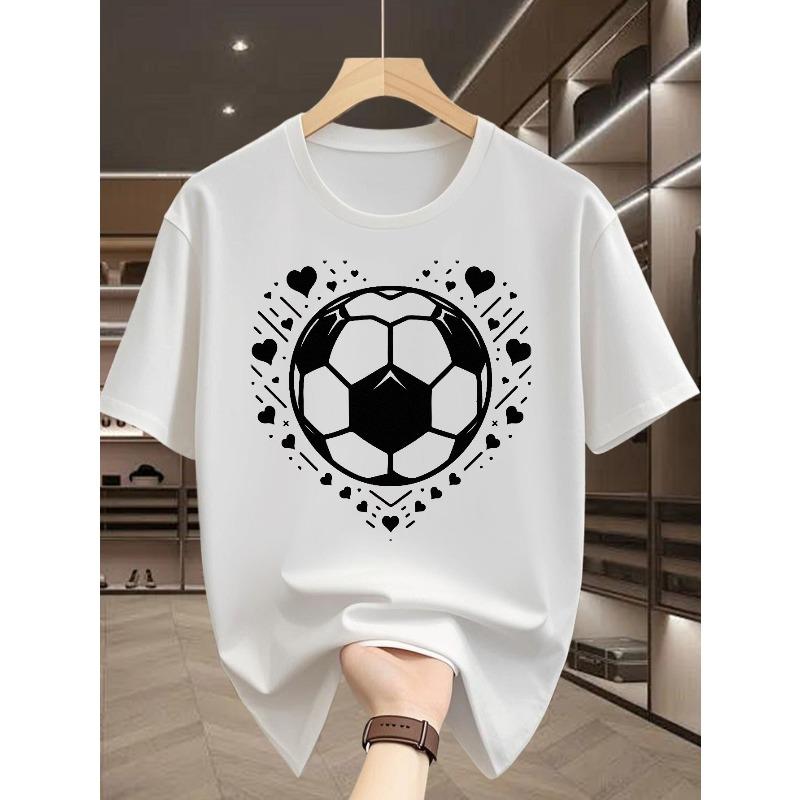 European Size Men'S Summer Trendy Loose Breathable Comfortable Round Neck Short Sleeve T-Shirt, Versatile Casual Half-Sleeve Top
