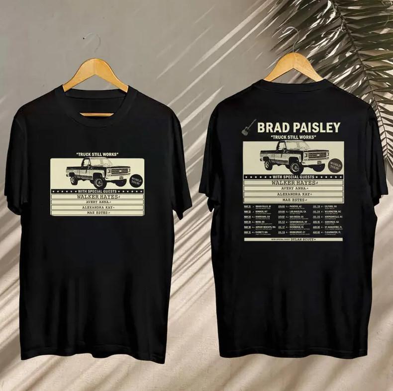 Truck Still Works World Tour 2025 Brad Paisley Shirt, Brad Paisley Gift