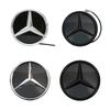 Adesivo de Carro Quente Para Mercedes Benz GLC X253 GLE W167 GLS X167 V W447 Emblema Estrela da Grade Frontal Logotipo Iluminado Preto Brilhante E