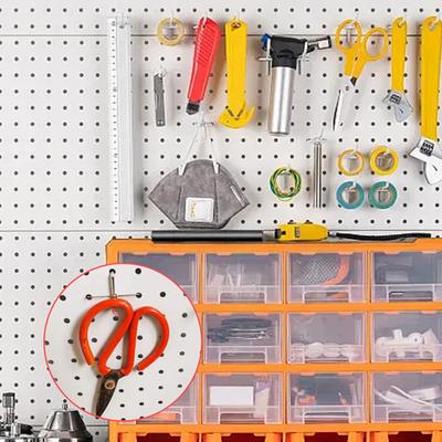 Metal Pegboard Hooks Hanging Organizer Assortment Kit Peg Locks Hanging Applications Metal Garage Tool Organizer